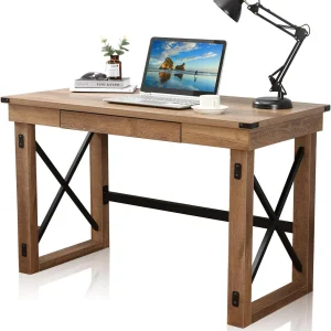 Escritorio Festival Depot 121 cm industrial con bandeja extraíble para teclado